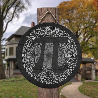 Funny Pi Day Door Sign - Math Tee for Pi Day 3.14 Decoration Door Sign