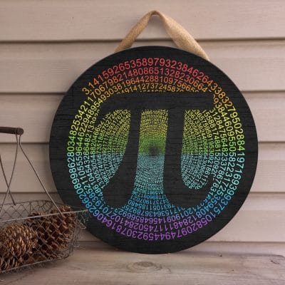 Alternative view of Funny Pi Day Door Sign - Math Tee for Pi Day 3.14 Door Sign Decoration