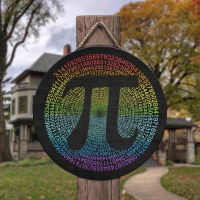 Funny Pi Day Door Sign - Math Tee for Pi Day 3.14 Door Sign Decoration