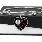 Personalized Photo The First And Last Thing Heart Pendant Necklace - Memorial Necklace Personalized Photo The First And Last Thing Heart Pendant Necklace - Memorial Necklace