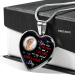 Personalized Photo The First And Last Thing Heart Pendant Necklace - Memorial Necklace Personalized Photo The First And Last Thing Heart Pendant Necklace - Memorial Necklace