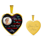 Personalized Photo The First And Last Thing Heart Pendant Necklace - Memorial Necklace Personalized Photo The First And Last Thing Heart Pendant Necklace - Memorial Necklace