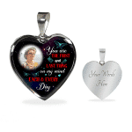 Personalized Photo The First And Last Thing Heart Pendant Necklace - Memorial Necklace Personalized Photo The First And Last Thing Heart Pendant Necklace - Memorial Necklace
