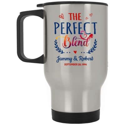 14 oz. Silver Travel Mug