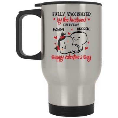 14 oz. Silver Travel Mug
