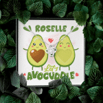 Personalized Let's Avocuddle Avocado Couples Girlfriends Wife Valentines Day Love Knot Necklace