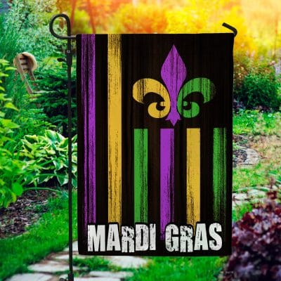 Mardi Gras Vintage American Flag Carnival Party Outdoor Indoor Decorative Garden Flag - House Flag - Wall Flag