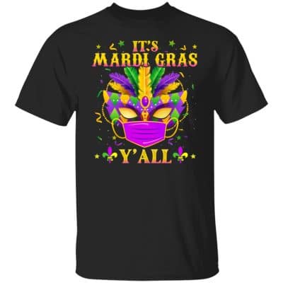 7. Mardi Gras Yall (6), Black, Unisex T-Shirt
