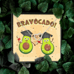 Bravocado Avocado Graduation Graduate Interlocking Hearts Pendant Necklace - College High School Jewelry Gift