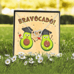 Bravocado Avocado Graduation Graduate Interlocking Hearts Pendant Necklace - College High School Jewelry Gift