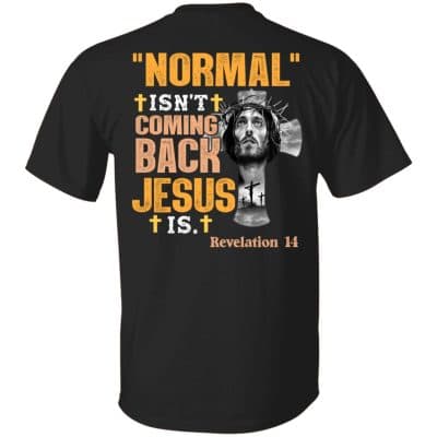 normal 1, Black, Unisex T-Shirt