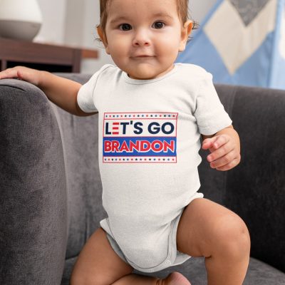 Let's Go Brandon Funny Political Baby Onesie - Anti Biden Infant Bodysuit