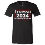 lebowski 3, Black, V-Neck T-Shirt lebowski 3, Black, V-Neck T-Shirt