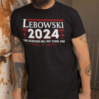 Alternative view of The Big Lebowski 2024 This Aggression Will Not Stand Man Funny Lebowski T-shirt - V-neck