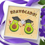 Bravocado Avocado Graduation Graduate Love Knot Necklace - College High School Graduation Jewelry Gifts