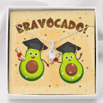 Bravocado Avocado Graduation Graduate Alluring Beauty Necklace - College High School Graduation Jewelry Gifts - Alluring Beauty Necklace