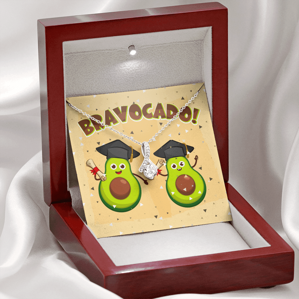 Bravocado Avocado Graduation Graduate Alluring Beauty Necklace - College High School Graduation Jewelry Gifts