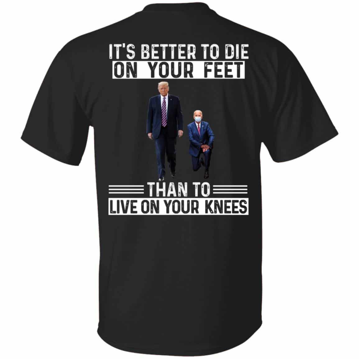 6VT. It's Better To Die Trump Biden, Black, Unisex T-Shirt
