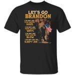6VT. Bigfoot Let's Go Brandon I Do Not Like, Black, Unisex T-Shirt