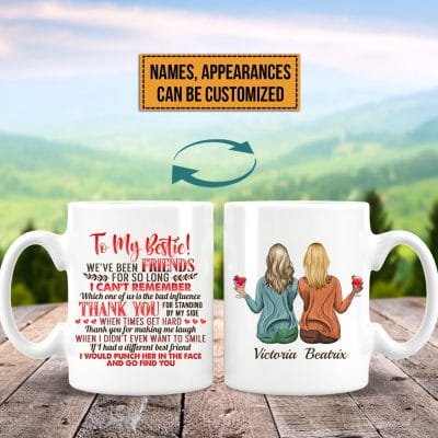 Alternative view of Personalized To My Bestie We're Been Friends Best Friend Coffee Mug - Travel Bottle - Gifts For Bestie