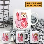 Personalized Dog Breed Valentine Dog Lover Ceramic Coffee Mug - Funny Valentine Gift for Dog Lovers