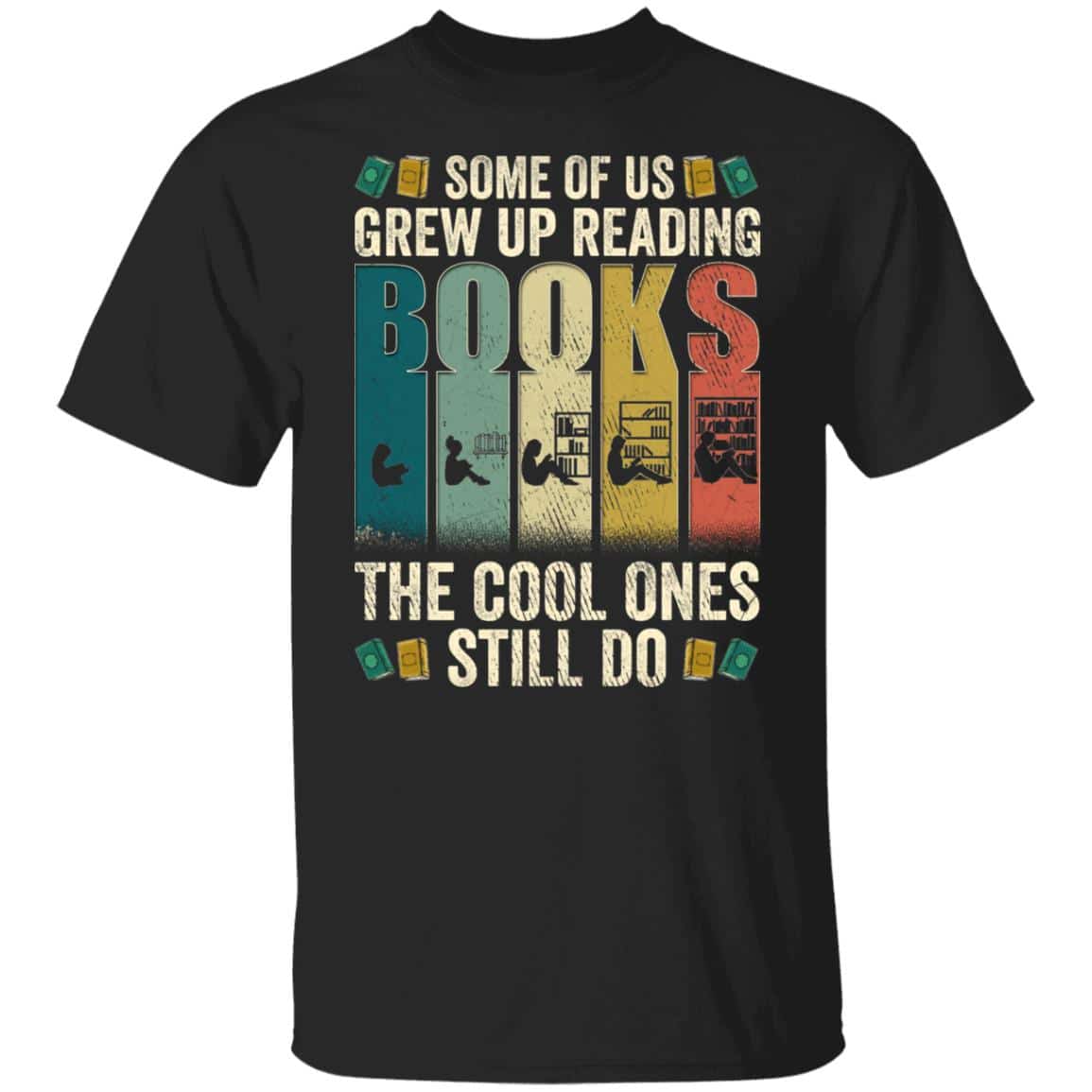 1O. Reading Books (5), Black, Unisex T-Shirt 1O. Reading Books (5), Black, Unisex T-Shirt