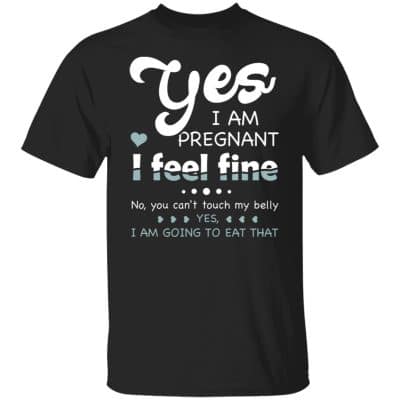 3O. I Am Pregnant (6), Black, Unisex T-Shirt