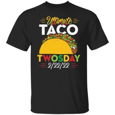 taco 2, Black, Unisex T-Shirt