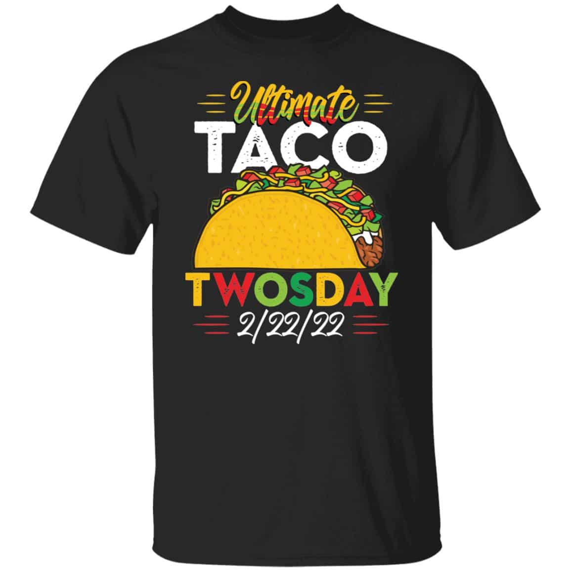 taco 2, Black, Unisex T-Shirt
