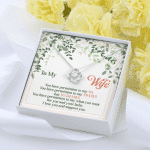 To My Wife You Have Permission to Say No Love Knot Pendant Necklace To My Wife You Have Permission to Say No Love Knot Pendant Necklace