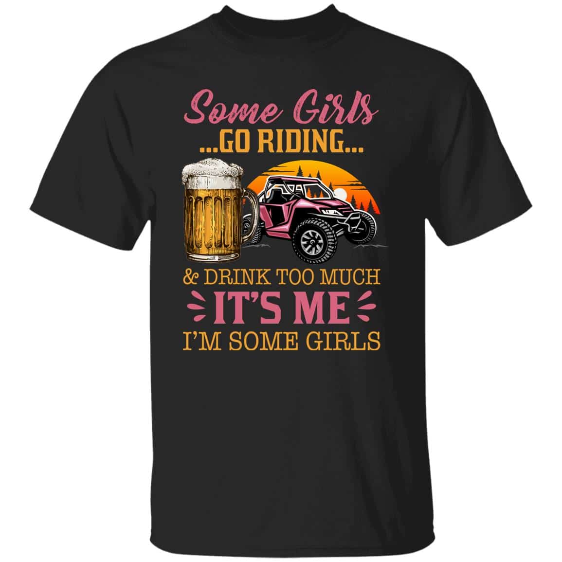 15 HG. Some Girls Go Riding (4), Black, Unisex T-Shirt