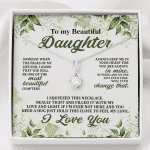 To My Beautiful Daughter Always Keep Me in Your Hearts Alluring Beauty Necklace - Alluring Beauty Necklace To My Beautiful Daughter Always Keep Me in Your Hearts Alluring Beauty Necklace - Alluring Beauty Necklace