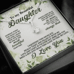 To My Beautiful Daughter Always Keep Me in Your Hearts Alluring Beauty Necklace To My Beautiful Daughter Always Keep Me in Your Hearts Alluring Beauty Necklace