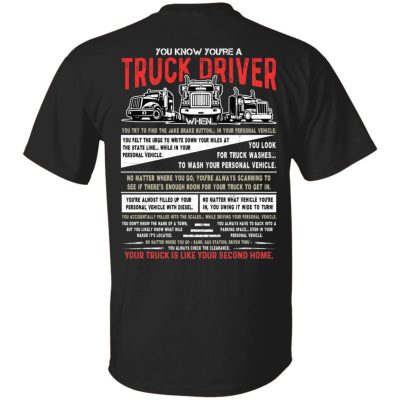 truck 1, Black, Unisex T-Shirt