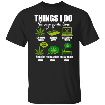 5VT. Weeds Think I Do Spare Time, Black, Unisex T-Shirt