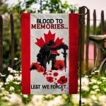 2O. Blood To Memories -30x40 Garden Flag Mockup 6