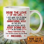 1VT. Dear The Love Of My Life mug mk1