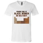 Periodic Table Of Black Women, White, V-Neck T-Shirt