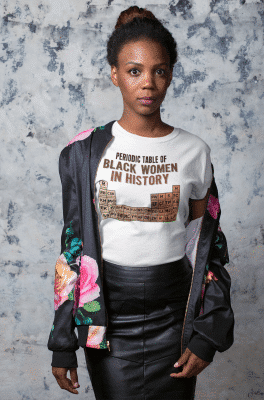 Alternative view of Periodic Table Of Black Women In History T-Shirt - V-Neck - Black History Month Shirt