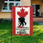 2VT. Blood To Memories Garden Flag Mockup 3