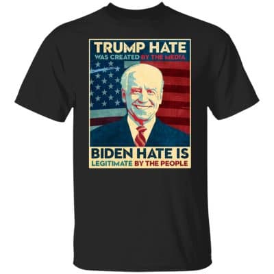 5VT. Trump Hate Was Created, Black, Unisex T-Shirt