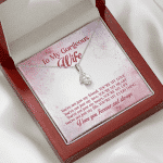 To My Gorgeous Wife You're Not Just My Friend You're My Love You're My Everything Alluring Beauty Necklace To My Gorgeous Wife You're Not Just My Friend You're My Love You're My Everything Alluring Beauty Necklace