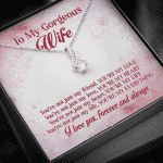 To My Gorgeous Wife You're Not Just My Friend You're My Love You're My Everything Alluring Beauty Necklace To My Gorgeous Wife You're Not Just My Friend You're My Love You're My Everything Alluring Beauty Necklace