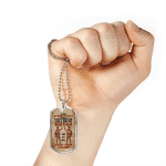 In The Darkest Hour When The Demons Come Call On Me Brother Soldier Veteran Dog Tag Pendant Necklace