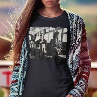 Alternative view of Rosa On Bus Parks 1955 Civil Rights Black History Month T-Shirt
