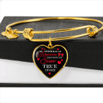 My Sister Has An Awesome Redhead Sister True Story Luxury Heart Pendant Necklace - Bangle - Redhead Gifts