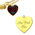 My Sister Has An Awesome Redhead Sister True Story Luxury Heart Pendant Necklace - Bangle - Redhead Gifts
