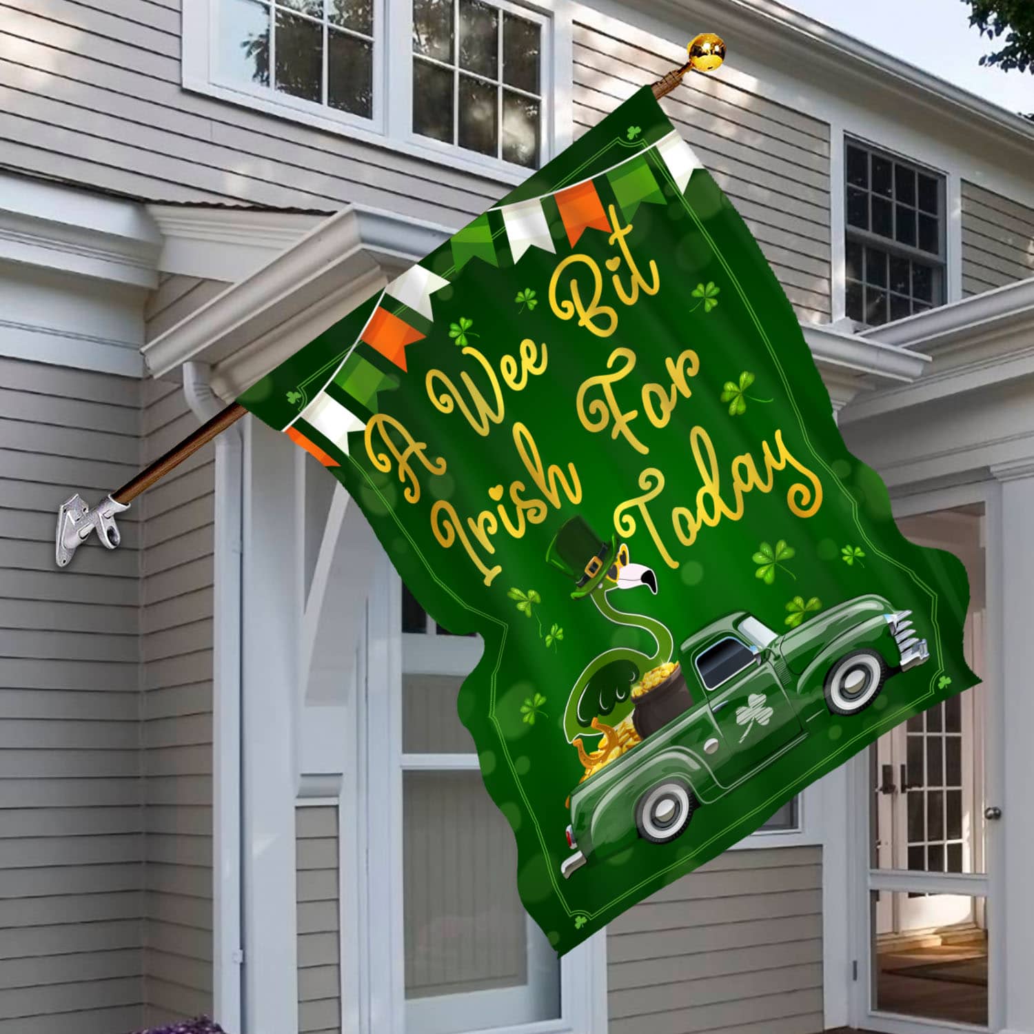 2BN. Wee Bit Irish 30x40 House Flag Mockup 6