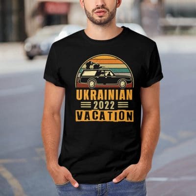 Alternative view of Ukrainian Vacation 2022 Vintage T-Shirt Ukrainian Gifts