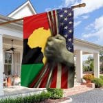 3O. Black History Month-30x40 (Side 1) House Flag Mockup 3